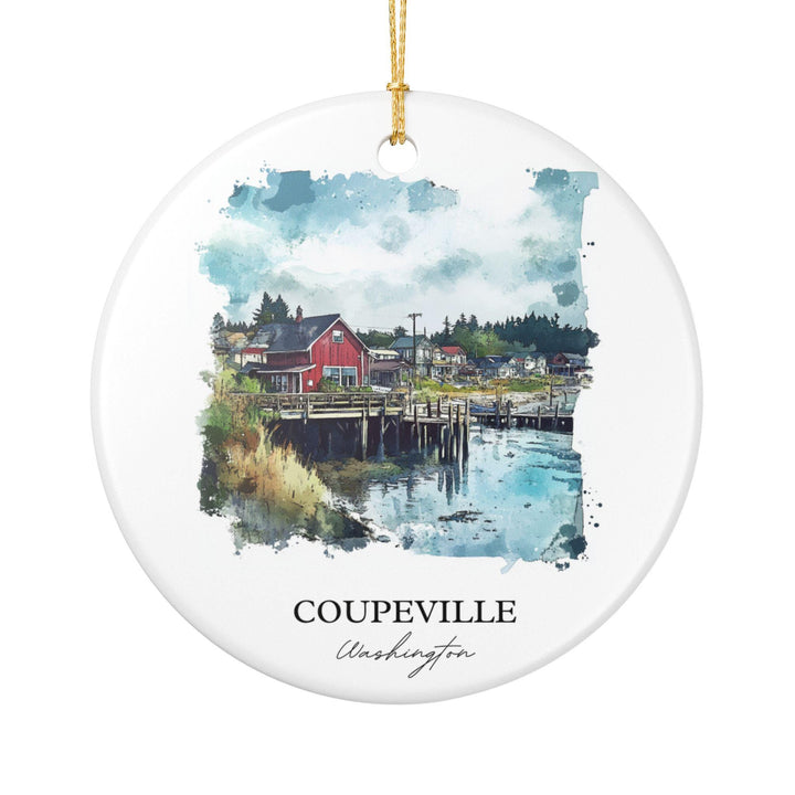 Coupeville WA Ornament: Unique Coupeville Souvenir, Coupeville WA Xmas Decor, and Authentic Washington Gift