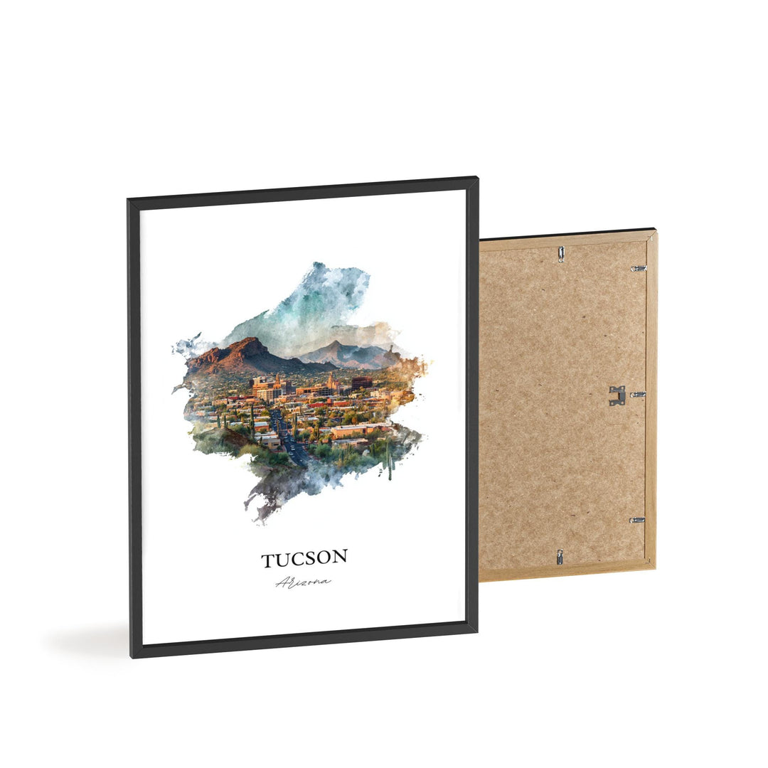 Tucson, Arizona – Watercolor Art Print