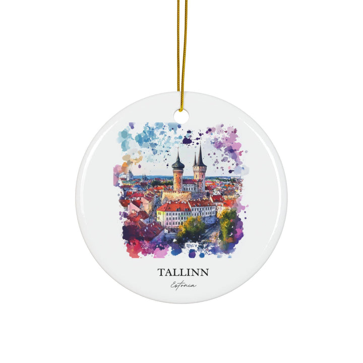 Tallinn Estonia Ornament: Unique Tallinn Souvenir, Tallinn Xmas Decor, and Authentic Tallinn Estonia Gift