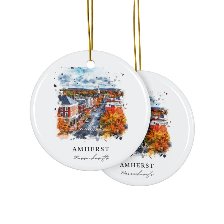 Amherst, Massachusetts Christmas Ornament