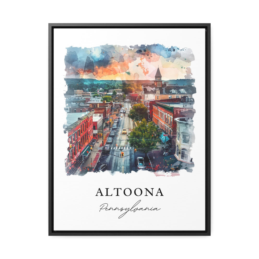 Altoona PA Wall Art, Altoona PA Print, Altoona Watercolor, Altoona Pennsylvania Art Gift, Travel Poster, Housewarming Gift