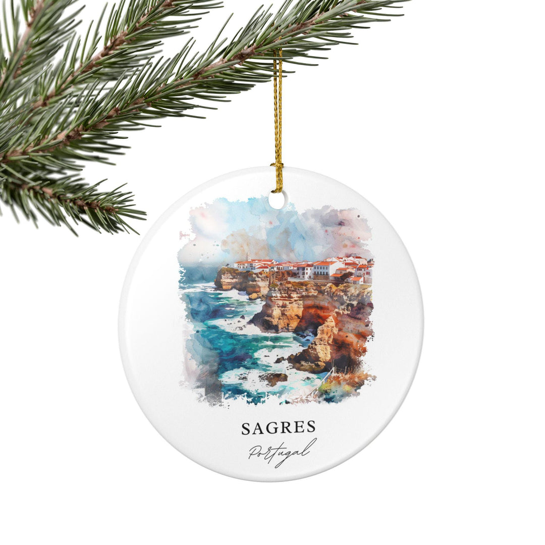 Sagres, Portugal Ornament: Unique Sagres Souvenir, Sagres Portugal Xmas Decor, and Authentic Portugal Gift