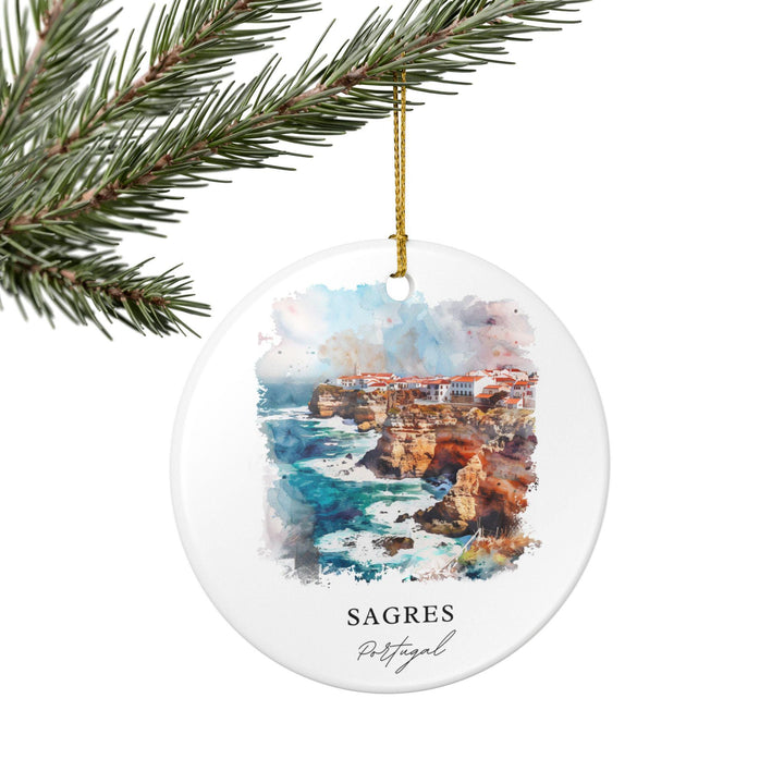 Sagres, Portugal Ornament: Unique Sagres Souvenir, Sagres Portugal Xmas Decor, and Authentic Portugal Gift