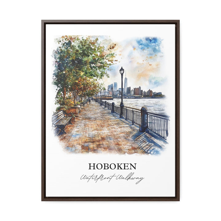 Hoboken NJ Wall Art, Hoboken Print, North Jersey Watercolor Art, Hoboken Gift, Travel Print, Travel Poster, Housewarming Gift