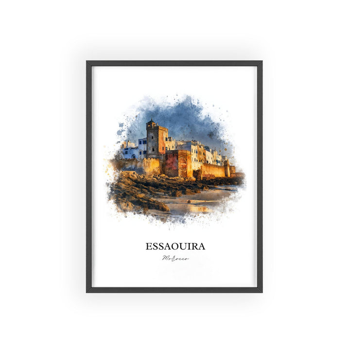 Essaouira, Morocco – Watercolor Art Print