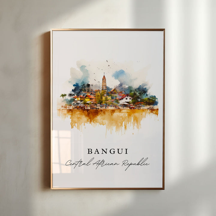 Bangui Wall Art - Central African Republic Print