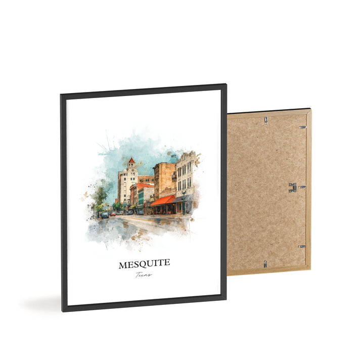 Mesquite, Texas – Watercolor Art Print