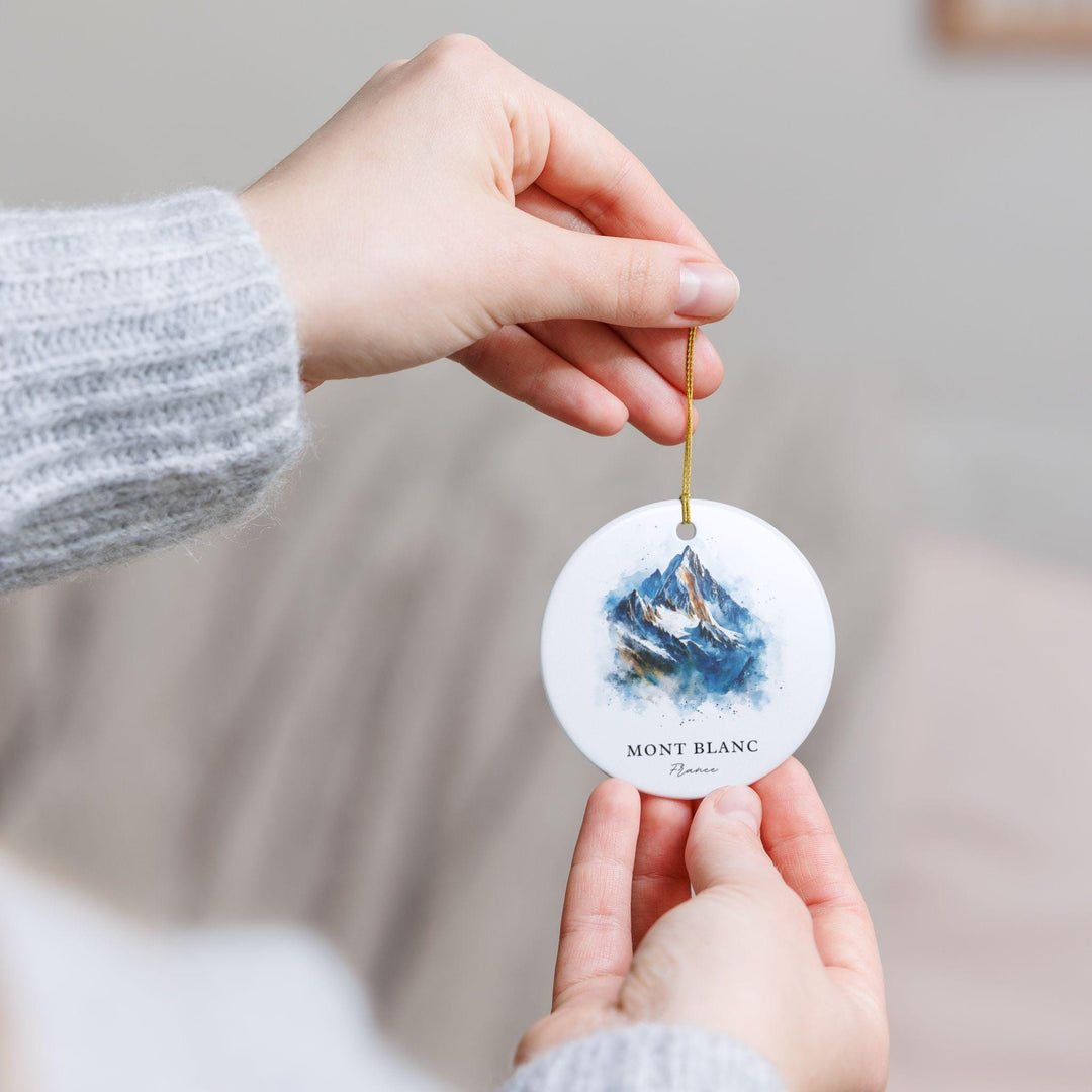 Mont Blanc Ornament: Unique Mont Blanc Souvenir, Mont Blanc France Xmas Decor, and Authentic Mt Blanc France Gift