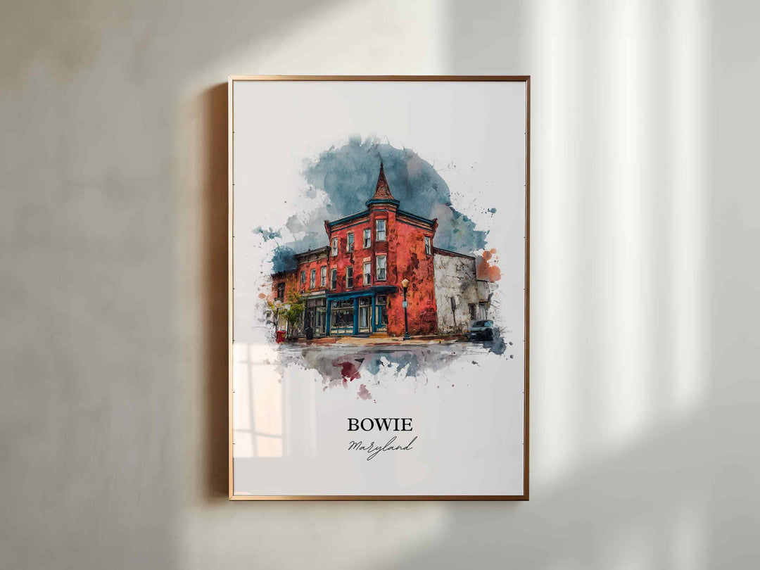 Bowie, Maryland, USA – Watercolor Art Print