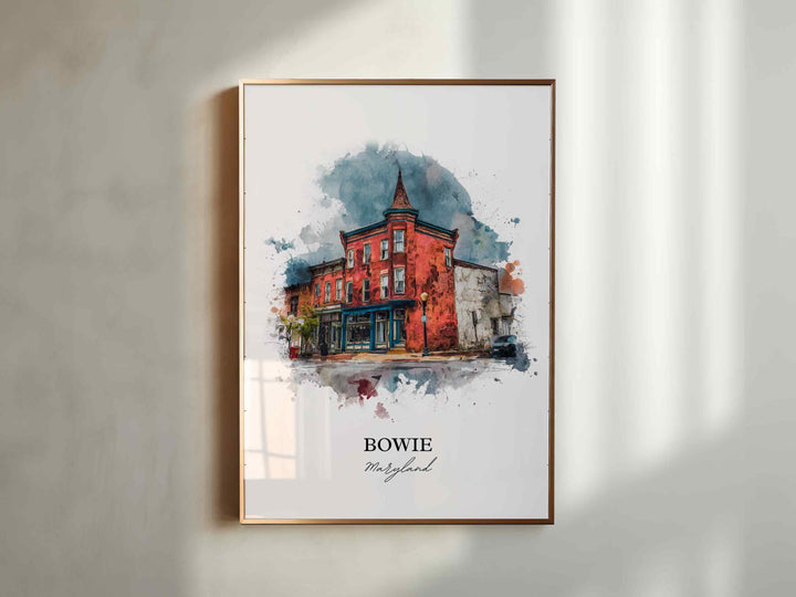 Bowie, Maryland, USA – Watercolor Art Print