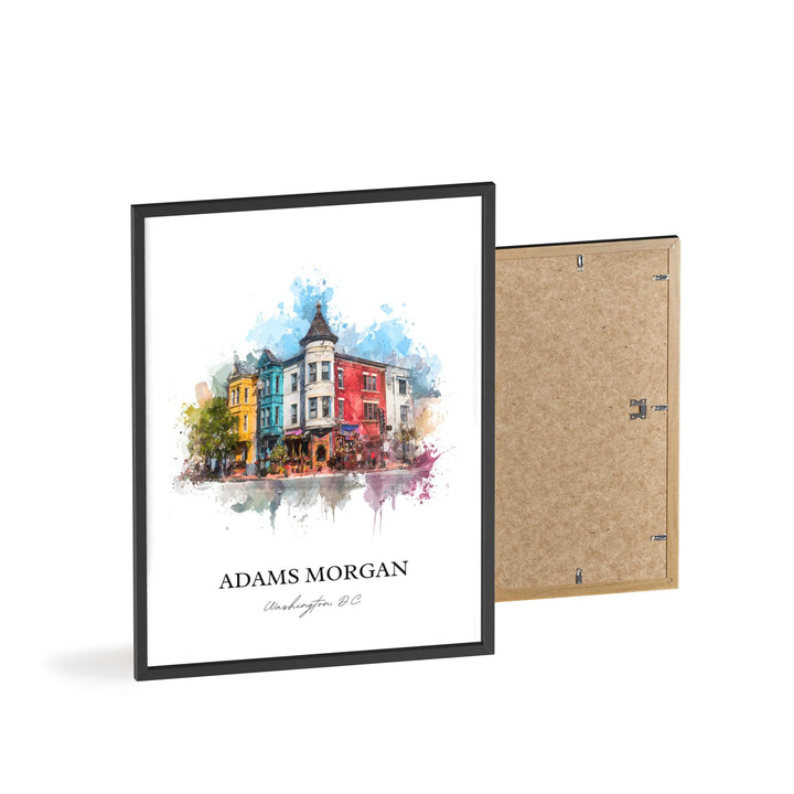 Adams Morgan, Washington DC – Watercolor Art Print