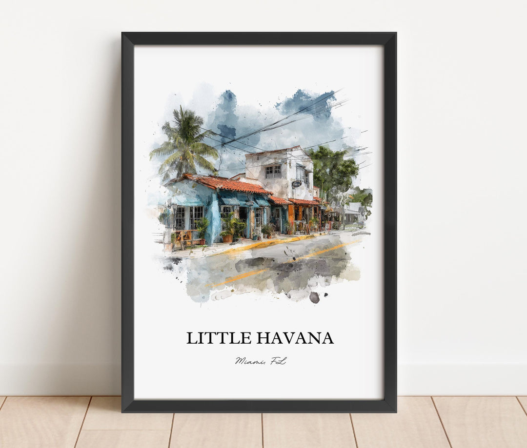 Little Havana, Florida – Watercolor Art Print