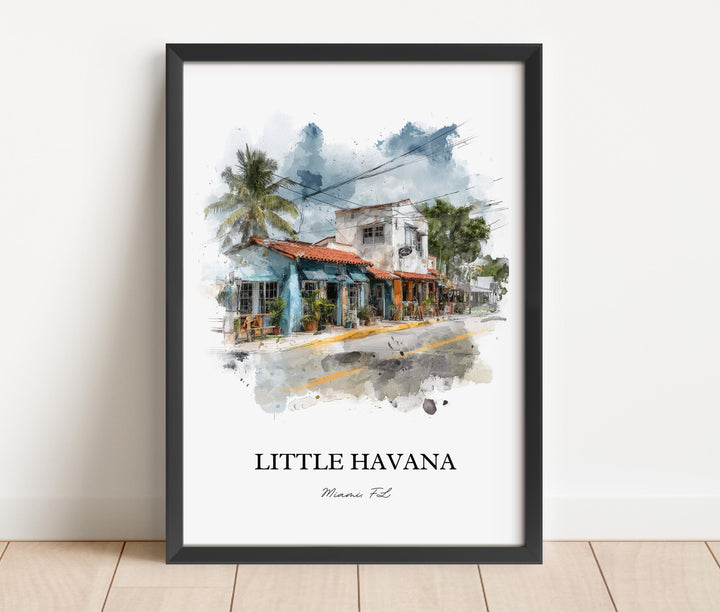 Little Havana, Florida – Watercolor Art Print
