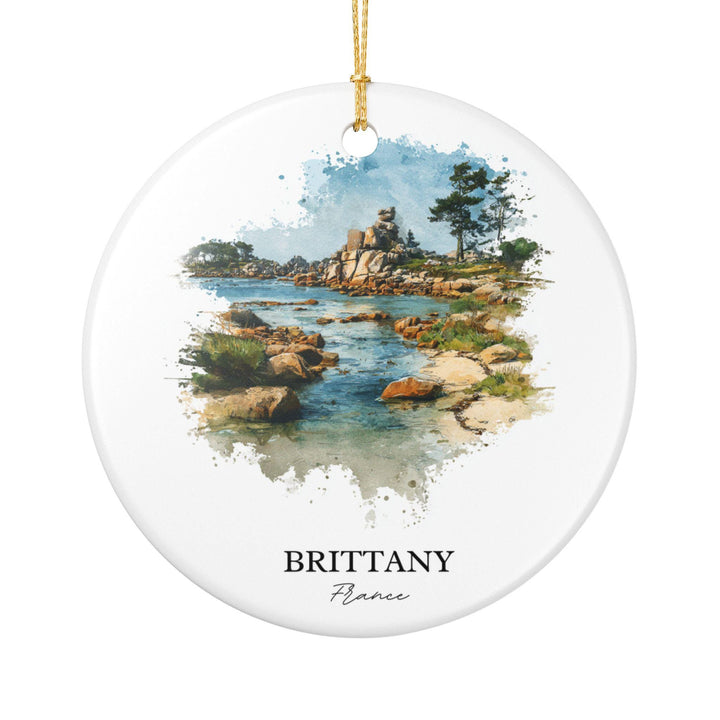Brittany France Ornament: Unique Brittany France Souvenir, France Xmas Decor, and Authentic Brittany Region Gift