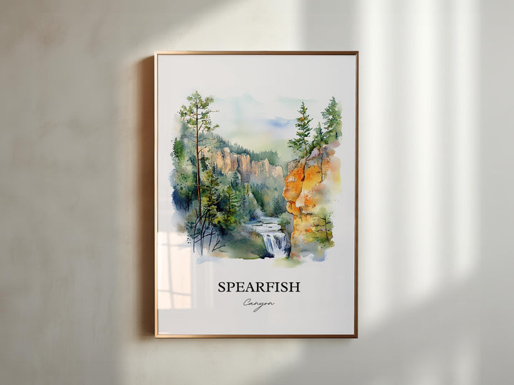 Spearfish Canyon Art, Lawrence County Print, South Dakota Artwork, Spearfish Canyon Gift, Travel Print, Travel Poster, Housewarming Gift