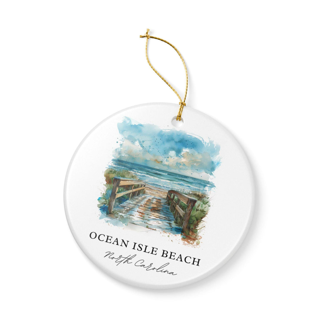 Ocean Isle Beach Ornament: Unique Ocean Isle Beach Souvenir, North Carolina Xmas Decor, and Authentic Ocean Isle NC Gift
