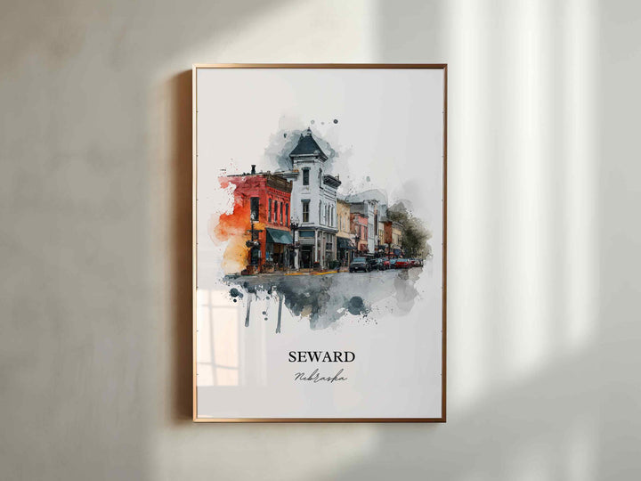 Seward, Nebraska – Watercolor Art Print