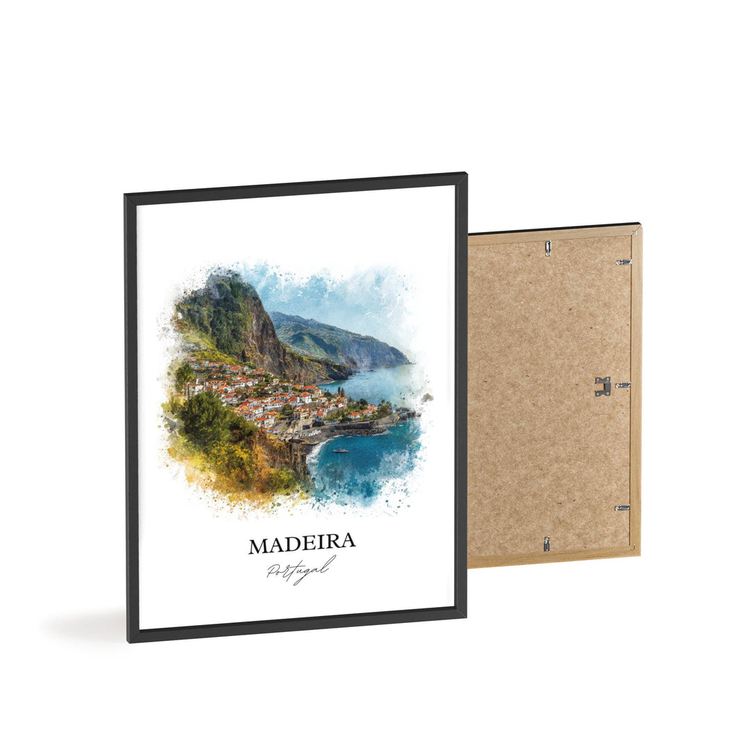 Madeira, Portugal – Watercolor Art Print