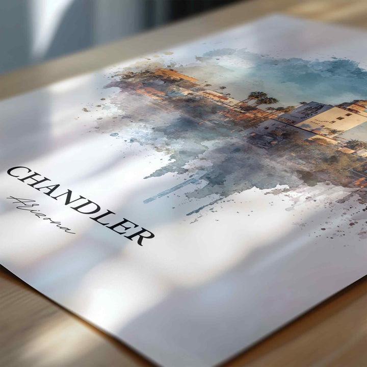 Chandler, Arizona – Watercolor Art Print