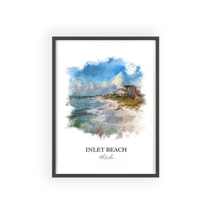 Inlet Beach, FL – Watercolor Art Print