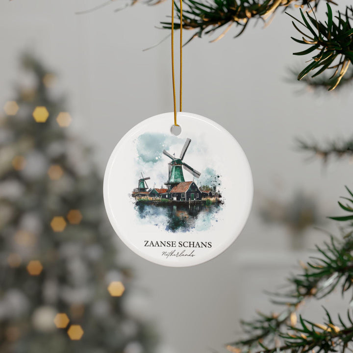 Zaanse Schans Ornament: Unique Zaanse Schans Souvenir, Netherlands Xmas Decor, and Authentic Zaanse Schans Gift
