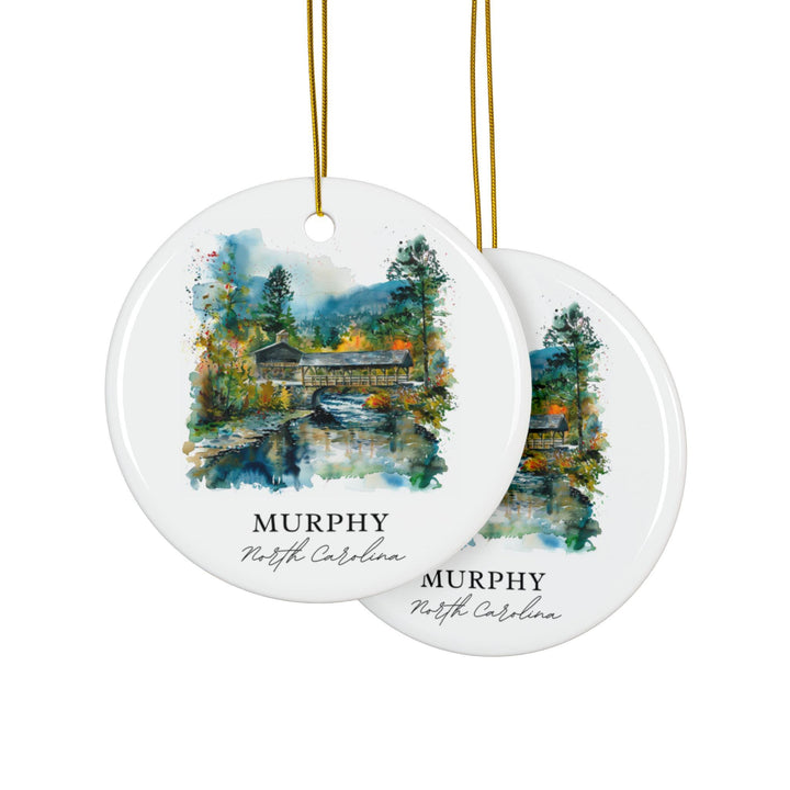 Murphy NC Ornament: Unique Murphy North Carolina Souvenir, North Carolina Xmas Decor, and Authentic Murphy NC Gift
