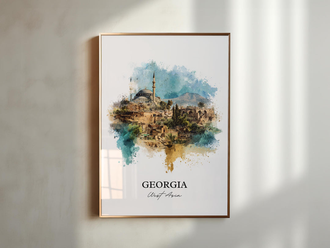 Tbilisi, Georgia – Watercolor Art Print