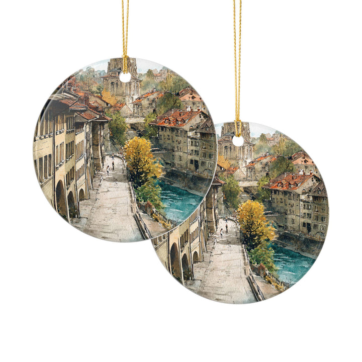Bern Switzerland Ornament: Unique Bern Souvenir, Bern Xmas Decor, and Authentic Bern Switzerland Gift