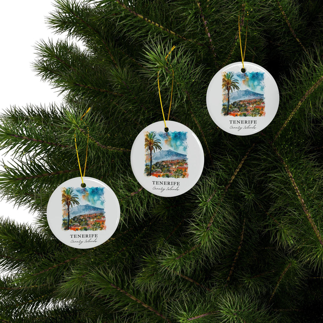 Tenerife Ornament: Unique Tenerife Souvenir, Tenerife Canary Islands Decor, and Authentic Tenerife Christmas Gift