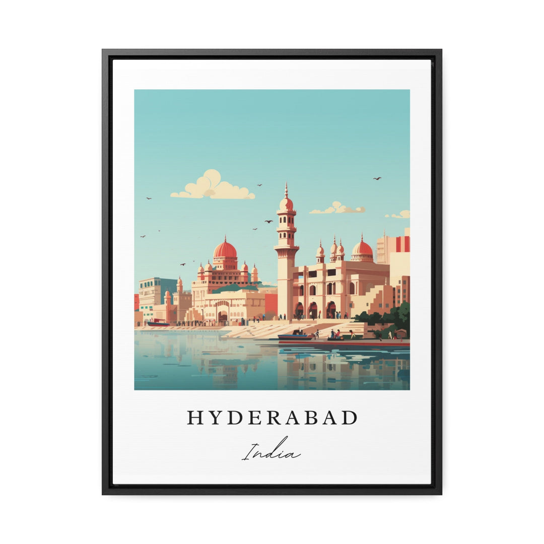 Hyderabad India modern wall art - India, Hyderabad poster, Hyderabad Wedding gift, Birthday present, Custom Text, Personalised Gift