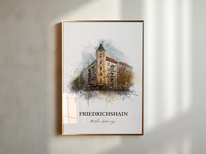 Friedrichshain, Germany – Watercolor Art Print