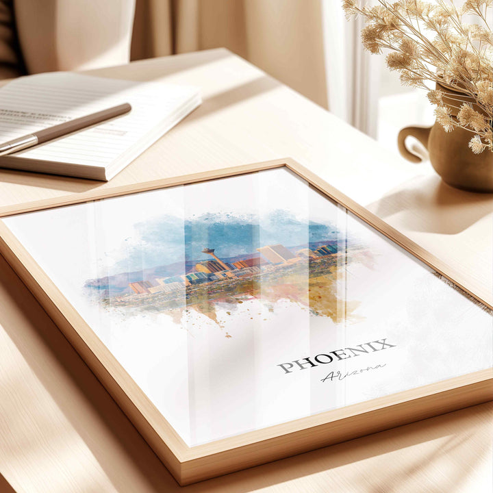 Phoenix, Arizona – Watercolor Art Print