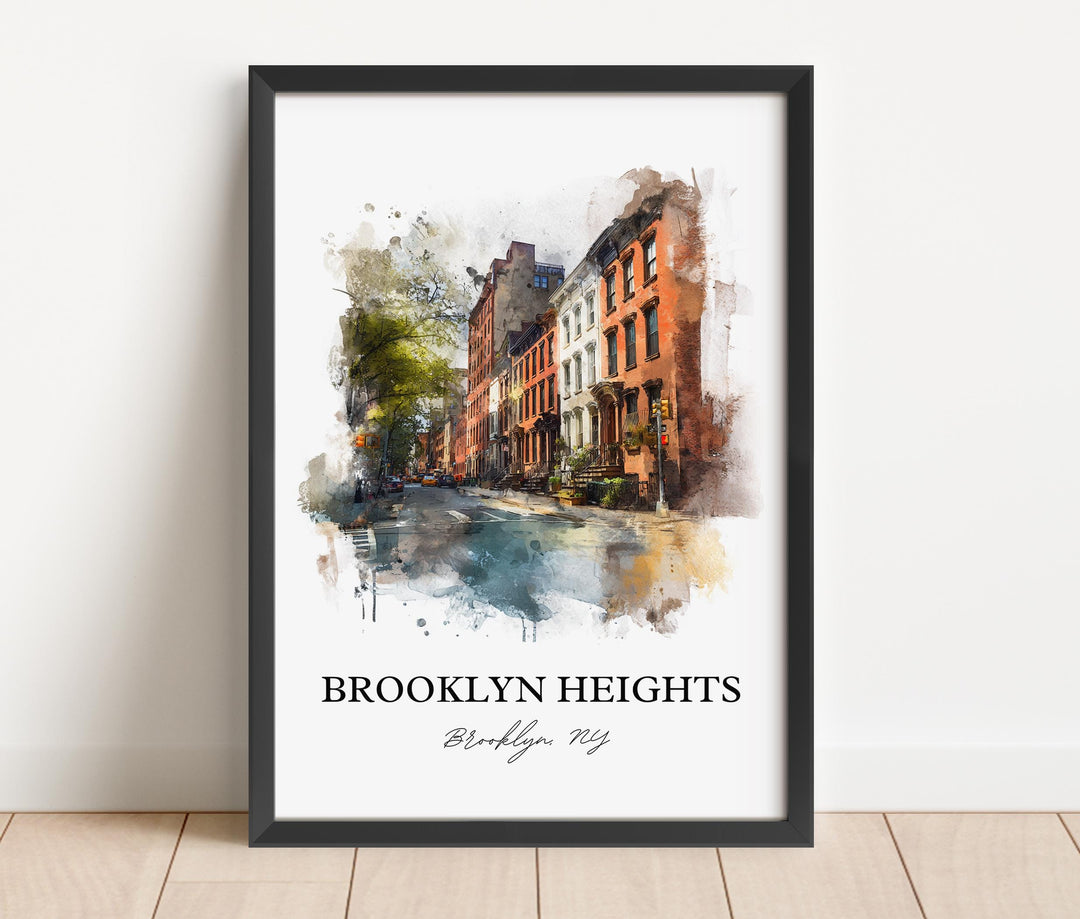 Brooklyn Heights, NY – Watercolor Art Print