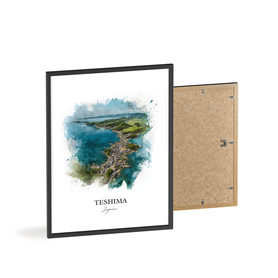 Teshima, Japan – Watercolor Art Print