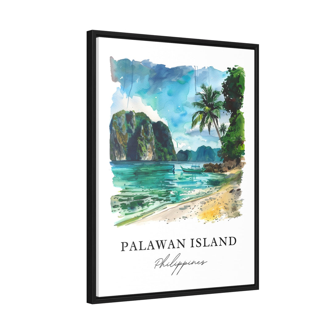 Palawan Island Wall Art, Palawan Philippines Print, Palawan Watercolor, Palawan Island Gift,