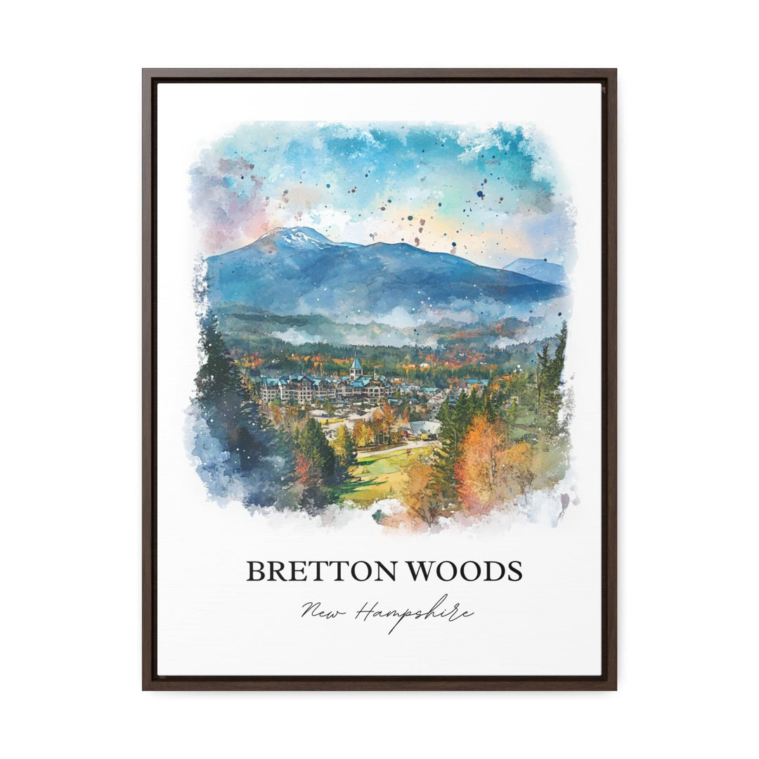 Bretton Woods NH Wall Art, Carroll NH Print, New Hampshire Watercolor, Bretton Woods NH Gift, Travel Print, Travel Poster, Housewarming Gift