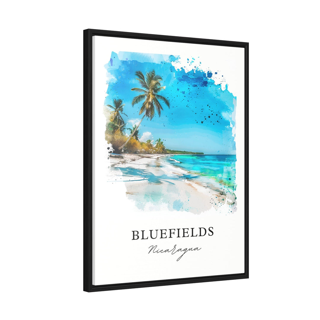 Bluefields Nicaragua Wall Art - Central America Print