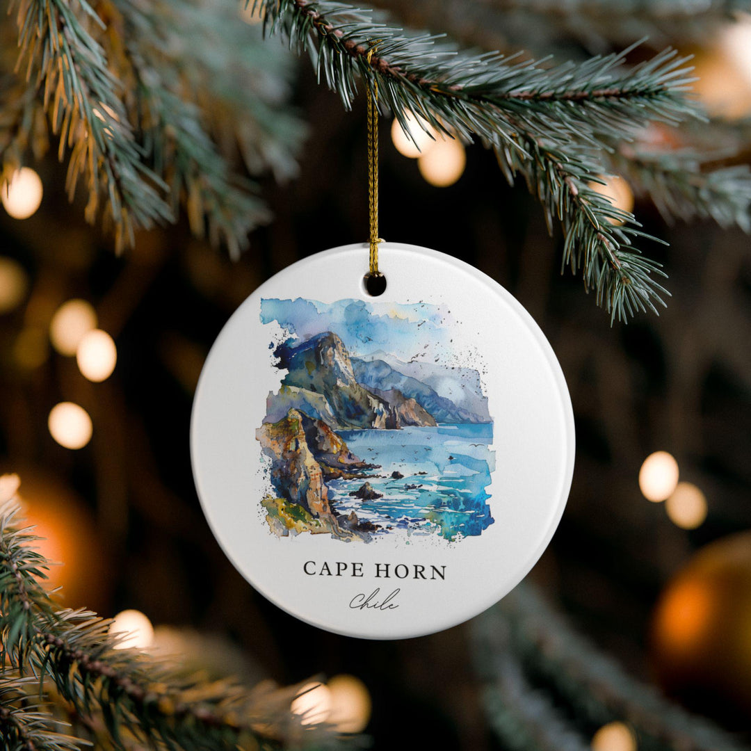 Cape Horn Ornament: Unique Cape Horn Souvenir, Cape Horn Xmas Decor, and Authentic Cape Horn Chile Gift