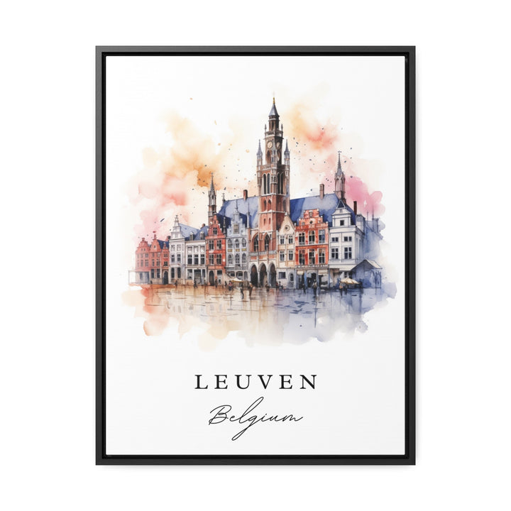 Leuven Belgium wall art - Belgium, Leuven poster print, Leuven Belgium Wedding gift, Birthday present, Custom Text, Perfect Gift