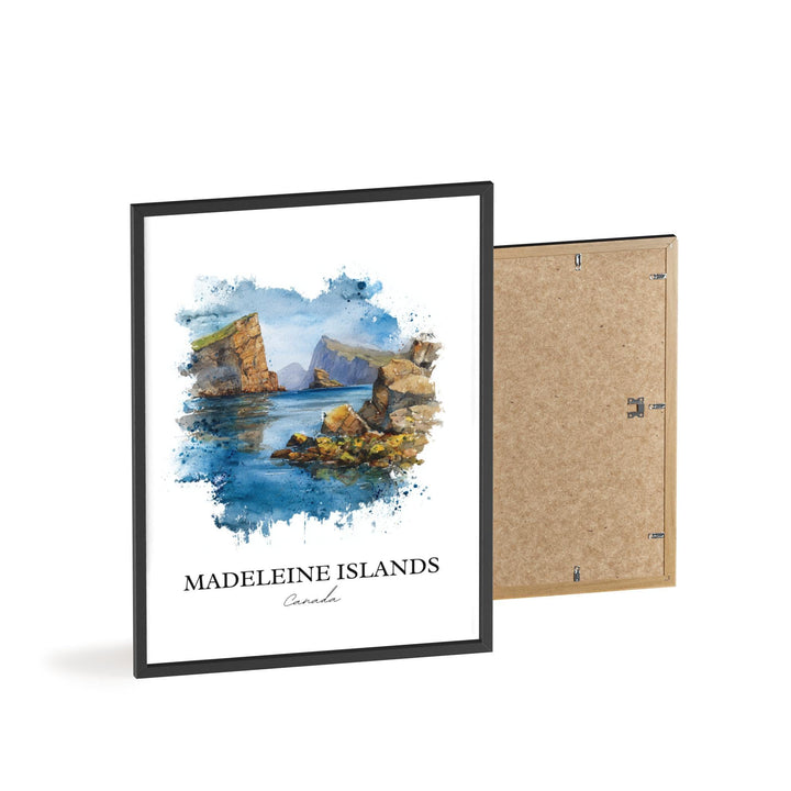 Madeleine Islands Wall Art, Canada Print, Québec Watercolor Art, Québec Gift, Québec Travel Print, Travel Poster, Housewarming Gift