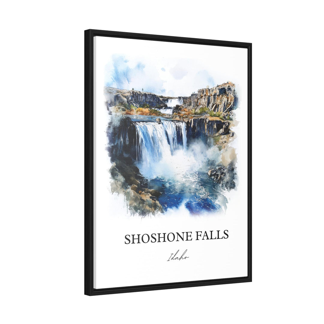 Shoshone Falls Wall Art, Twin Falls Idaho Print, Idaho Watercolor Art, Shoshone Falls Gift, Travel Print, Travel Poster, Housewarming Gift