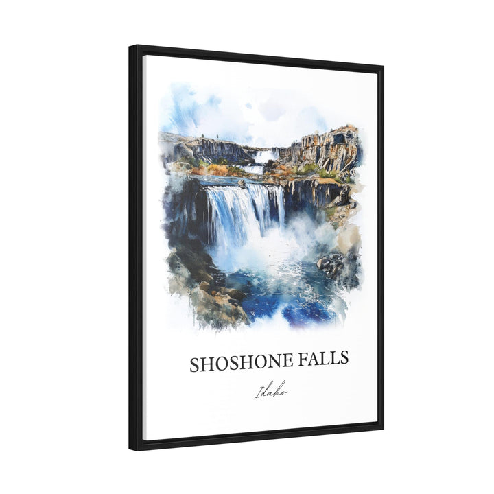 Shoshone Falls Wall Art, Twin Falls Idaho Print, Idaho Watercolor Art, Shoshone Falls Gift, Travel Print, Travel Poster, Housewarming Gift