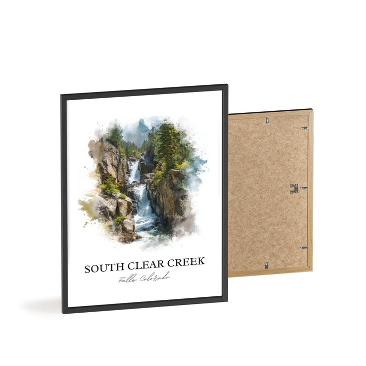 South Clear Creek Falls Art, Creede CO Print, Colorado Artwork, South Clear Creek Falls Gift, Travel Print, Travel Poster, Housewarming Gift