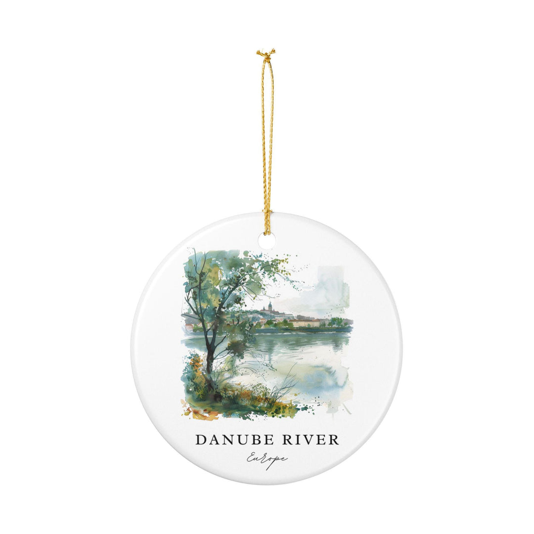 Danube River Ornament: Unique Danube River Souvenir, Danube River Xmas Decor, and Authentic Danube River Gift
