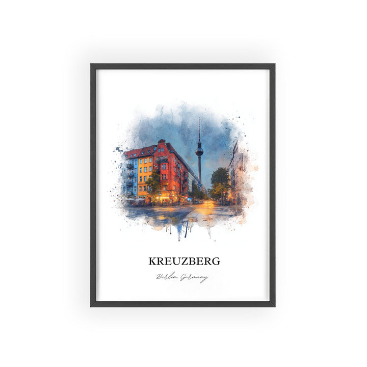 Kreuzberg, Germany – Watercolor Art Print