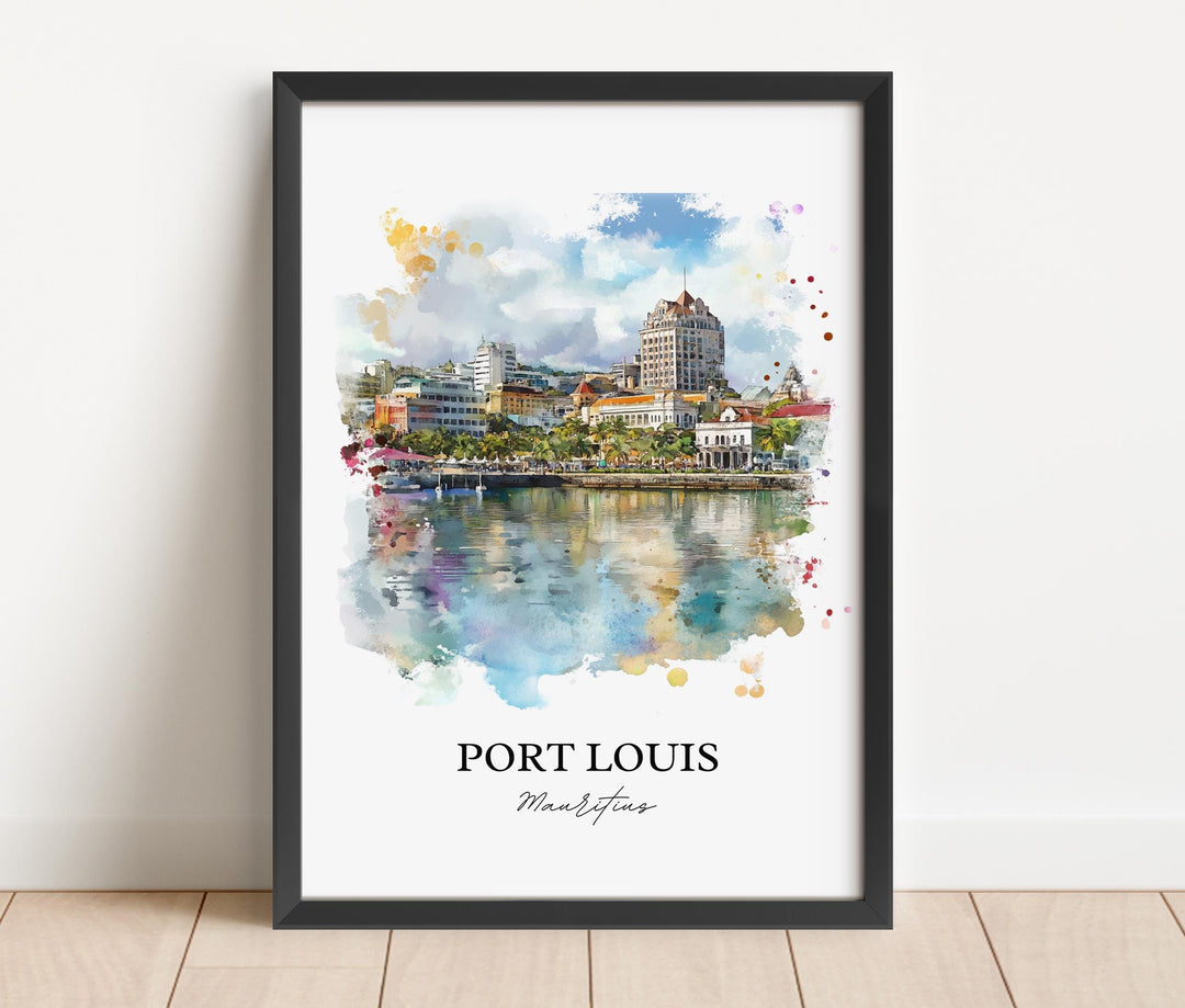 Port Louis, Mauritius – Watercolor Art Print