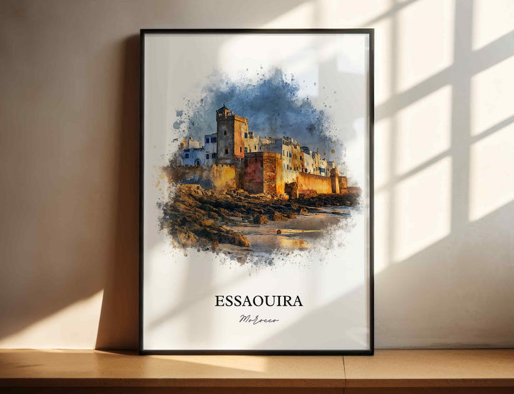 Essaouira, Morocco – Watercolor Art Print