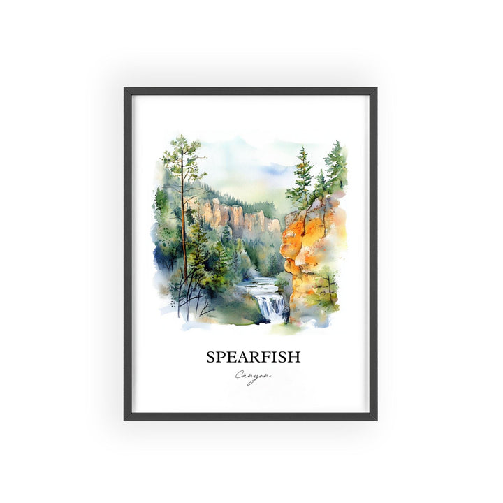 Spearfish Canyon Art, Lawrence County Print, South Dakota Artwork, Spearfish Canyon Gift, Travel Print, Travel Poster, Housewarming Gift
