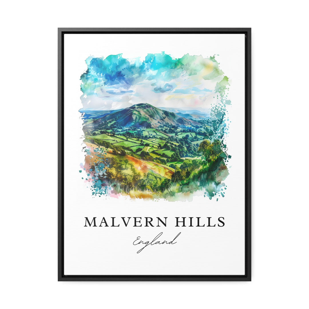 Malvern Hills UK Wall Art, Malvern Hills Print, Malvern Hills Watercolor, Malvern Hills England Gift, Travel Poster, Housewarming Gift