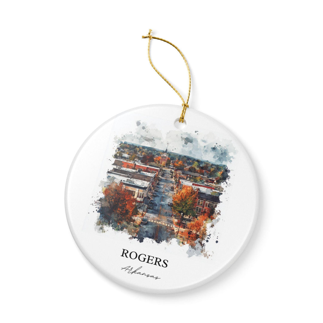 Rogers Arkansas Ornament: Unique Rogers AR Souvenir, Arkansas Xmas Decor, and Authentic Arkansas Gift